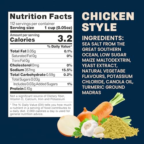 Massel Chicken Style Bouillon Powder – Gluten-Free, Fat-Free, MSG-Free, Non-GMO – 168g