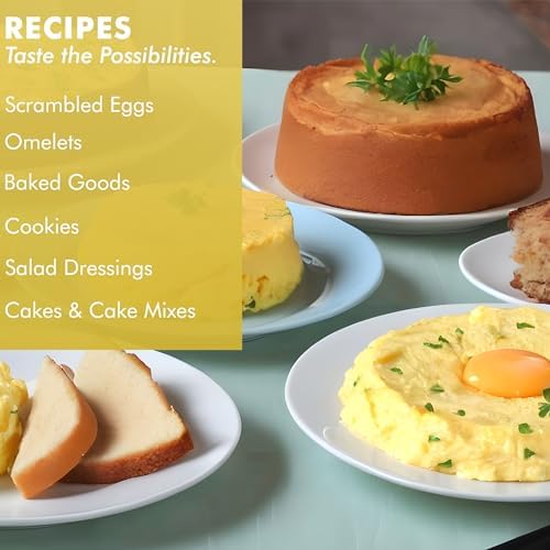 MOUNTAIN ESSENTIALS Whole Egg Crystals Pasteurized Dried Egg Powder 8 Oz Pure Natural Nutrient-Rich Whole Egg Powder For Baking, Cooking, Camping, Quick Meal Preparation Shelf Stable Food Pack of 1