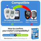 Diabetic Blood Test Strips*100, Used for G-425-1,G-425-2V, G-425-3, G-427B Blood Glucose Monitor Only, 0.7μl Blood Sample, Accurate Measurement, Results in 5 Seconds, 2 Bottles of 50 Pc
