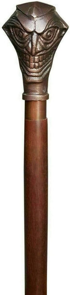 Joker face Metal Handle Strong Nautical Wood Walking Stick Beautiful Gift