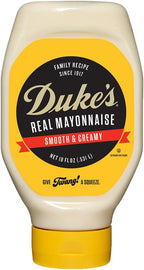 Duke’s Real Mayonnaise Squeeze Bottle - Original Smooth & Creamy Taste, 18 Ounce (Pack of 1)