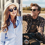 2 Pack Sunglasses Readers for Men Women Vintage Full Lens Reading Sunglasses Outdoor Magnifying Glasses NON BIFOCAL 1.75x