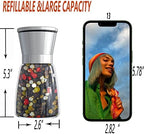 Original Stainless Steel Salt or Pepper Grinder - Top Spice Mill with Ceramic Blades, Brushed Stainless Steel and Adjustable Coarseness By Pepper Grinder （Single Package）