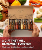 TIMBER TASTE® Hot Chili Gift Set for Men [UP TO 1,200,000 SCOVILLE] - 10 Exotic Pepper Varieties | Spicy Seasoning Gift Set | Spice Set for Him | Hot Spice Collection | Gourmet Food Gifts for Adults