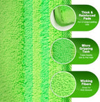 4Pack Microfiber Mop Pads, Reusable and Machine Washable Pad Refills, Mop Head Replacements Perfect for Wet and Dry Floor Cleaning