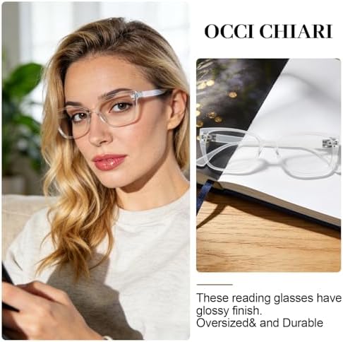 OCCI CHIARI Reading Glasses For Women Big Frame Reader