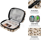Dog Paw Dachshund Pill Case, Portable Weekly Travel Pill Box Bag Container 7 Days Pill Organizer Vitamin Supplement Holder with Zipper for Family Business