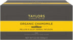 Taylors of Harrogate Organic Chamomile, Herbal Tea, Individually Wrapped Bags, 100 Count (Pack of 1), Mellow, Silky & Soft, Caffeine-Free, Enjoy Hot or Iced, 100 Teabags