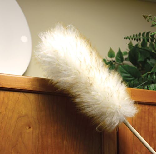 Norpro 24-Inch Pure Lambs Wool Duster with Wood Handle
