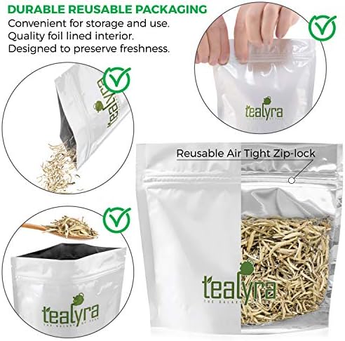 Tealyra - Imperial Yunnan Silver Needle - White Loose Leaf Tea - Top Chinese White Tea - Caffeine Level Low - 200g (7-ounce)