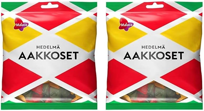 Cloetta Malaco Aakkoset Fruit wine gum Gummy 2 Pack of 315g
