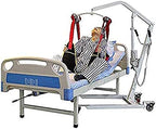 Patient Transfer Belt Lift Sling Reusable Patient Sheet Double Sided Nylon Fabric Load 507 Lbs for Hip Waist Supports Thigh Lifters,Black