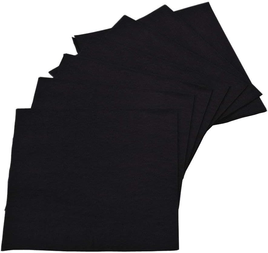Perfectware 2Ply Black Paper Cocktail Beverage Napkins 1000ct