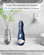 VHBW Charger for Waterpik Water Flosser WP-580, Replacement for Waterpik Charger for Waterpik WP-580 WP-582 WP-583 WP-587 Cordless Advanced 2.0 Water Flosser(Not for WP-560 Series)