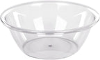 Transparent Wash Basin, Thicken PET Sturdy Large Capacity Multifunction Round Clear Washbasin Dish Tub, Plastic Basin Foot Soaking Basin Kitchen Sink Bowl Wash Bowl Vegetable Bowl for Home(Medium)