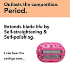 Classic Omnishaver - Pink - The Fastest Way to Shave Head, Legs, Arms, Body | An Alternative to Disposable Shaving Razors Self Cleans & Strops During Use with Durable Blade, Bald Head Shaver for Women