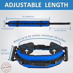 Gait Belt for Seniors, Transfer Belt with 7 Nylon Padded Handles, Medical Belt for Lifting Patients, Safety Gait Belt for Elderly Easy to Use Quick Release Buckle(Blue)