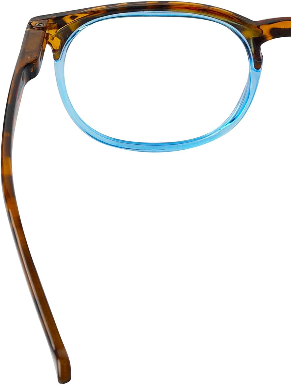 Eyekepper (Must Buy Both Eye) Tortoise/Blue-Left Eye +2.00 Reading Glasses Different Strength Each Eye Retro Readers