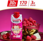 Premier Protein Shake INDULGENCE, White Chocolate Raspberry, 30g Protein, 170 Calories, 3g Sugar, 11 fl oz, 12 Pack