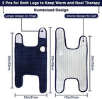 Heated Knee Wrap - 2 Pcs Hands-Free Electric Heating Pad for Knee Pain Relief, Arthritis & Knee Fatigue, Fast Heating with Adjustable Temperature 86℉ to 158℉ & 10-90 Min Auto-Off