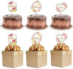 Happy Mother's Day Cake Toppers,30PCS Mother's Day Cake Decorations for Flowers Cupcake Picks Mom Letter Cake Topper Cake Decor for Mom's Birthday Party Supplies