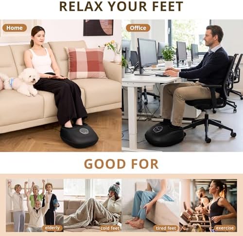 Mynt Shiatsu Foot Massager with Heat [2026 Upgraded], Deep Kneading Electric Foot Massage Machine for Plantar Fasciitis, Neuropathy, with Remote Control, Fits Up to 13