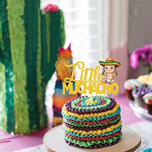 Charrito Cake Topper, Llittle Muchacho Cake Decor, Mexican Fiesta Theme Birthday Party, Baby Shower, Birthday Party Theme Decorations Supplies.