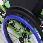 1pair Wheelchair Push Rim Covers,Wheelchair Rim Cover,Silicon Wheelchair Wheel Covers (Blue)