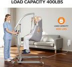 Electric Patient Lift with Sling - 400lbs Body Transfer Lift for Full/Partial Paralysis Patients, Plug-in Operation for Home Care, Hospital & Healthcare Facilities