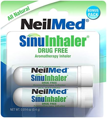NeilMed SinuInhaler Natural Non Medicated Aromatherapy Inhaler (Bonus Pack) 2 Count (Pack of 1)