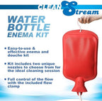 Cleanstream Water Bottle Douche Kit with Enema Tip, Vaginal Tip, 2 Quart Rubber Bottle, 5 Foot Tubing, Shut-Off Clamp, Adapter, Stopper and Hanging Hook for Personal Cleansing
