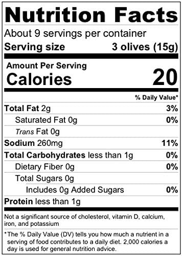 Gaea Organic Pitted Green Olives Non-GMO Large Olives (8 ct. 6 oz Jars)