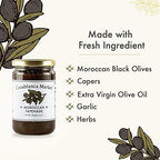 Casablanca Market Black Olives Tapenade Spread All Natural Olive Tapenade Black Olive Spread Gluten Free Olives Non GMO Vegan Plant Based - No Preservatives or Added Sugars (eBook included)