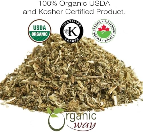 Organic Way Catnip Leaf and Flower Cut & Sifted (Nepeta cataria) - Herbal Tea | European Wild-Harvest | Kosher & USDA Certified | Vegan, Non-GMO & Gluten Free | 100% Raw from Albania (1/4LBS / 4Oz.)