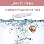 Facial Hair Remover Replacement Heads, for Flawless Women Lip Soft Touch, Chin, and Cheeks Cleaning as Seen on TV 18K Gold-Plated Rose Gold 4 Count