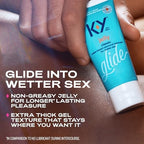 K-Y Jelly Water Based Lube For Sex, Anal Lube, Non-Greasy Water Based Personal Lubricant, pH Friendly Sex Lube Can Be Used With Sex Toys For Women & Male Sex Toys, Condom Friendly Personal Lube, 2 oz