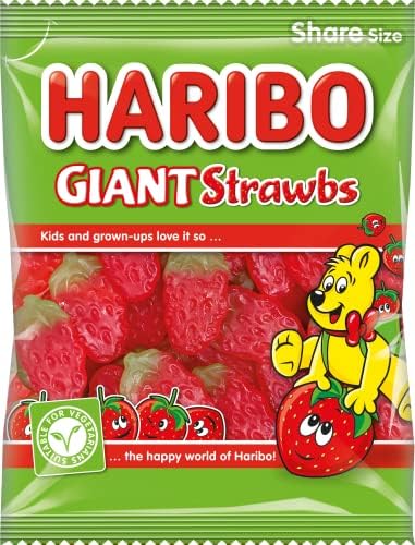 Haribo Giant Strawbs 160g