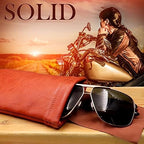 Soft Sunglasses case | Large Glasses Case Holder - Eyeglass Pouch Squeeze Top | Glasses pouch Lightweight Extra Layers
