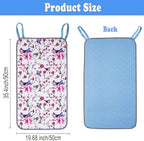 Waterproof Chair Pads for Incontinence, Reusable Washable Wheelchair Pads for Seat with Handles, Highly Absorbent Wheelchair Cover for Adults and Elderly Pink 35.4" x 19.68"