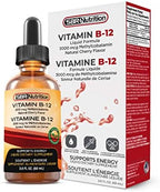 SBR Nutrition Vitamin B12 Sublingual Liquid Drops - Methylcobalamin, VIT B 12 Supports Energy, Max Absorption, 3000mcg Per Serving, 60 Servings, Non-GMO, Vegan Friendly, Manufactured in The USA