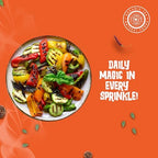Pride of India Everyday Seasoning | Tangy Spicy All Purpose Mix for Chicken Vegetables Mushrooms Fritters | Non-Bioengineered Vegan Gluten Free | Convenient Grinder Cap Jar - 2.3 oz (65 gm)