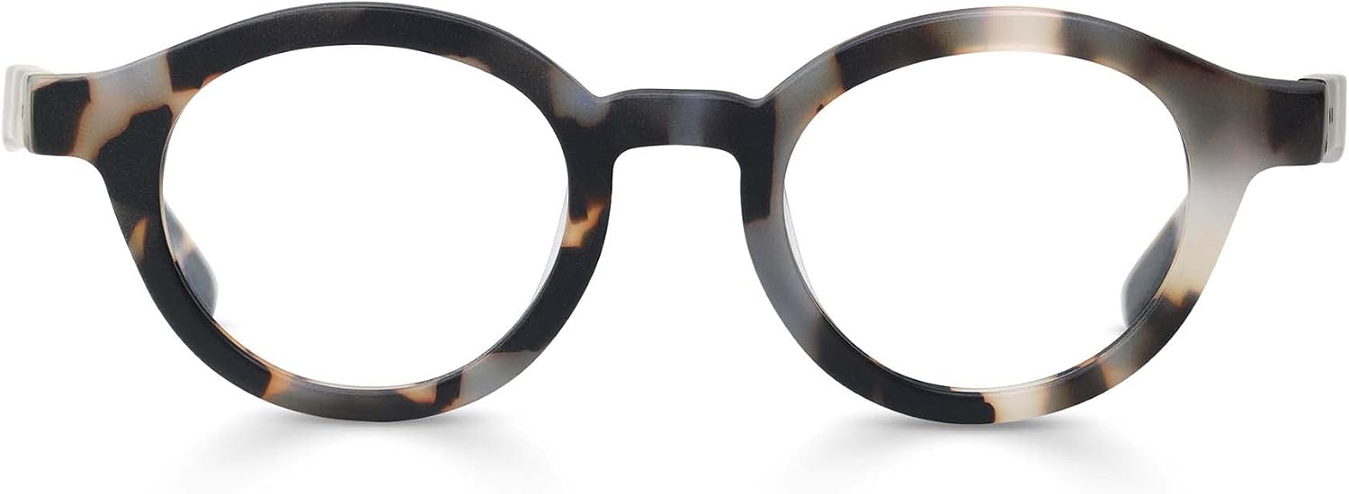 eyebobs - TV Party | Premium Reading Glasses for Men and Women | Round Frame for Average Faces | Available in 0.0x - 4.0x