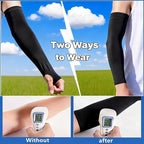 Sun Protection Arm Sleeves With Thumb Holes for Men Women,Cooling Compression UV Arm Cover,Outdoor Sports Sleeve Arm