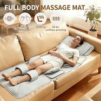 Full Body Massage Mat with Heat,Back Massage Pad with Movable Shiatsu Neck Massager for Bed Sofa,3D Airbags Body Stretching & Lumbar Traction,Portable & Foldable,Gifts for Men Women