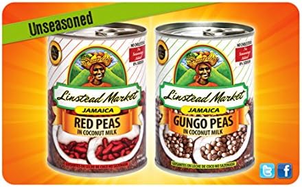Linstead Market Jamaica Gungo Peas (Pigeon Peas) in Coconut Milk - Unseasoned, 13oz