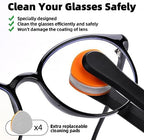 Ordilend Glasses Cleaner Eyeglass Cleaning Kit with 24H Anti Fog Spray for Glasses and Microfiber Cloth, Portable Eyeglass Cleaner Tool Lens Wipes Cleaning kit for Camera Lenses