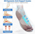 Plantar Fasciitis Relief Arch Support Insert Soft Gel Arch Pad Adhesive Orthotic Shoe Insole for Flat Feet & High Arch Support Cushions for Flats Sandals Trim to Fit - 2 Pairs