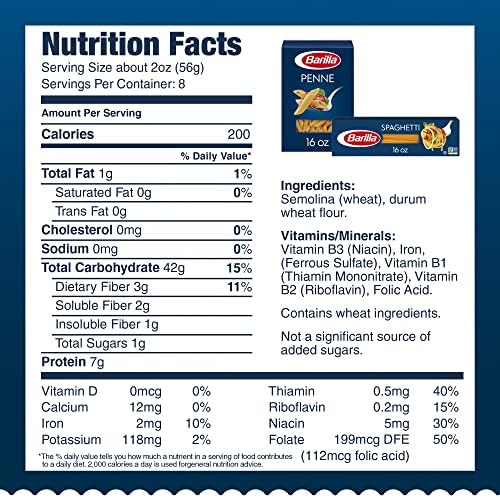 Barilla Penne & Spaghetti Pasta Variety Pack, 16 oz. Boxes (Pack of 8) - Non-GMO, Made with Durum Wheat Semolina - Kosher Certified