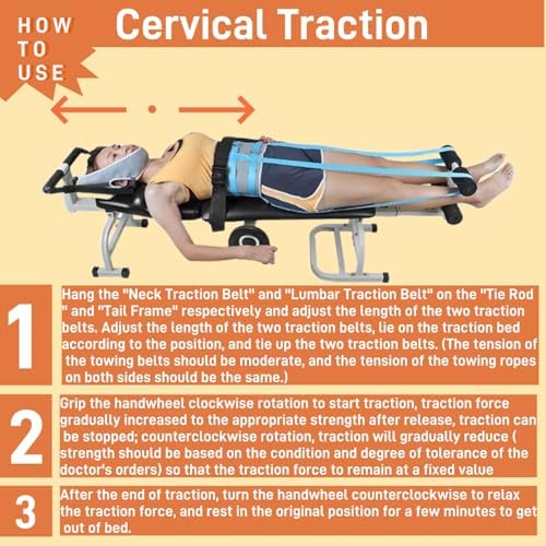 Neck Stretcher, Cervical & Lumbar & Neck Traction Device, Neck Pain Relief, Neck Tension Reliever, Body Spinal & Neck Decompression, Neck and Shoulder Relaxer, Back Stretch Bench