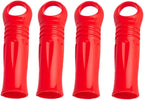 4 Pack 25mm / 1inch Broom Handle End Cap Mop Rod Reaching Pole Handle Grip Clothesline Stick Sleeve Replacement Head Grips for Mop Handles Tube Tail Hanger Repair Parts